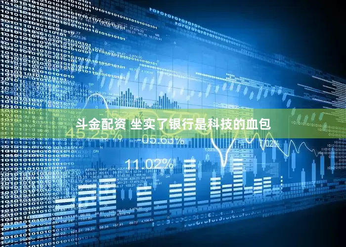 斗金配资 坐实了银行是科技的血包